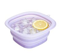 Face Bowl Ice Tub, Portable Foldable Skincare Device, Silicone Cold Water Aid with Sturdy Build, Comfortable Reliable Daily Use, Premium Quality Home Dorm Camping RV Spa Center 10.08x9.45x4.49 inches