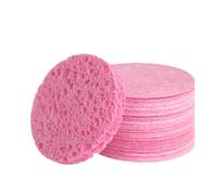 Face Cleaning Sponge, Cellulose Facial Sponges, Makeup Remover | /2.76x2.76x0.24 inches Wood Pulp Cotton Personal Esthetician Cosmetic Pads Facial Washing Makeup Removal