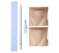 Face Concealer Pencil, Sweatproof Brow Tool, Moisturizing Stick with Sharpener, Under Eye Coverage with Smooth Texture, 0.39X0.39X7.08 inch Cosmetic Aid, Portable Makeup for Women Daily Care