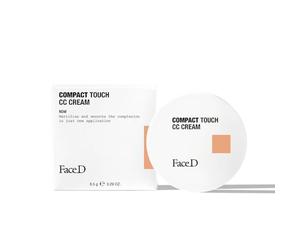 Face D - Crema CC Corrector compacto con ácido hialurónico y Vitamina E, 8.5 g (Caramel)