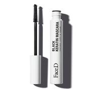 Face D - Máscara De Pestañas Con Keratina Negra, 10 Ml, Voluminizadora Waterproof Con Queratina Vegetal, Negro Intenso
