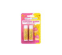 Face Facts Joy Pixels - Bálsamo labial con aroma de vainilla | Cupcake Queen | 2 x 4,25 g bálsamo labial | vegano
