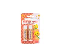 Face Facts Joy Pixels Peach Scented Lip Balms | Feeling Peachy | 2 Lip Balms 4.2g | Vegan