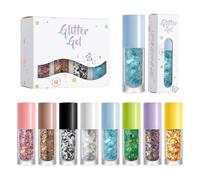 Face Glitter Gel Sparkling Shimmer | Body Glitter Gel for Partyc | Body Glitter Gel for Party Concierto Festival Fútbol Game Birthday Party Girls Women