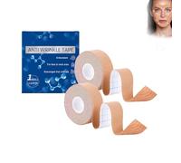 Face Lift Tape, Face Tape Kinesiology Face Tape, Face Anti Wrinkle Parches 2,5 cm x 5 m, Unisex For Firming and Tightening Skin (2 piezas)
