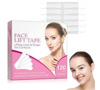 Face Lifting Tapes, Lift Adhesivo Facial Parches de Levantamiento de Arrugas Instantáneo Etiqueta Engomada Invisible de la cara del Lifting Facial en Forma de V Lifting Cuello y Barbilla, 120Pcs