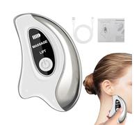 Face Massager | 2-in-1 Facial Massage Device | Gua Sha Facial Tools | for Women Ladies Wives Mothers Busy Professionals Spa Lovers Travelers Home Travel Daily Routine