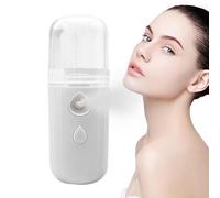 Face Mister Sprayer - Nano atomización vaporizador, hidratador portátil para la piel, dispositivo de cuidado facial práctico recargable por USB, tanque de agua visual de 30 ml, niebla fría para