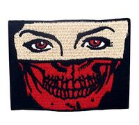 Face Off from Beautiful Woman to Skull Patch Bordado Applique Insignia Hierro en Coser en Emblema