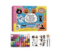 Face Paint Kit, 42 Color Water Based Washable Palette For Halloween Parties