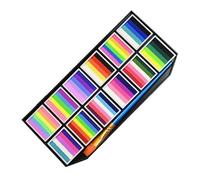 Face Paint Kit, Body Paint Set, Water-Based Makeup Palette, 12 Color Grids with Brush, Long-Lasting Washable Paiint for Cosplay Theater Sports Festival Halloween Creative Looks