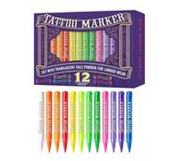 Face Paint Pens Markers, 12 Piece Glow Makeup, Skin Drawing Tools, Party | Face Painting Kit, 12 Glowing Drawing Pens, Makeup Art Supplies, Skin Coloring Tools, Party Halloween Christmas Crafts