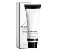 Face Paint, White Foundation, Makeup Liquid, Smudge-Proof Matte Finish, Easy Blend, Skin Safe, Long-Lasting Formula, Cosplay and Holiday Event Use, 37ml Portable Size