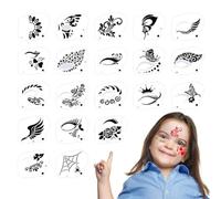 Face Painting Stencils Reusable - Washable Reusable Fits Most Faces 20 Girl