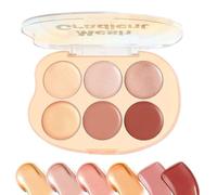 Face Palette, 6 Colors Contour Palette, Waterproof Cream Cosmetics Kit, Blendable Formula for Seamless Application, Long-Lasting Coverage for All-Day Wear, Ideal for Women, Makeup Artists