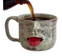 Face Shaped Coffee Mug, 325ml Ceramic Beverage Cup, Stylish Drinkware Category, Reliable Fun Daily Utility, Suitable For Home Office Cafe Dining Room Bedroom Living Room Tea Milk Coffee