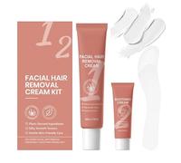 Face Skin Hair Removal Cream - Gentle Shaving Lotion, Spatula Smooth Depilatory Formula with Soothing Post Shave Care for Facial Hair Removal Safe Skin Friendly for Travel Dating Swimsuit