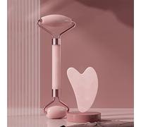 Face Spa Neck Massager For Face Roller Gua Sha Scraper Board Lift Eye Care Resin Guasha 1 Set,Resina-Rosa-2Pzs