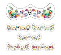 Face Stickers For Crafts - Self Adhesive Face Stickers Removable | Crafts Faces Decals | Removable Football Theme Decal For Women Adults Kids Soccer Game Sport Events Celebrations