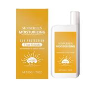 Face Sunscreen - SPF 50+ Sweatproof Sunblock Lotion | 60g Hydrating Waterproof Daily Sunscreen for Glowing Skin Care, Outdoor Sports, Summer Activities, Sun Protection and All Skin Types