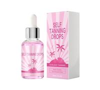 Face Tanning Liquid, Bronzing Radiant Complexion, 1.18x3.86 Inch Hydrating Drops with Glow, Lightweight Beauty Supply with Balance, Professional Makeup Design, Home Accessories for Beach Travel Dating