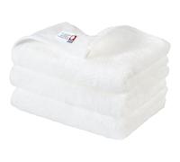 Face towel set of 3 cotton Imabari Sanhokin Leone (White) (japan import)