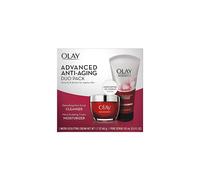 Face Wash de Olay Regenerist Advanced Anti-Aging Pore Scrub Cleanser (5.0 Oz) y Micro-Sculpting Face Moisturizer Cream (1.7 Oz) Skin Care Duo Pack,