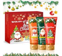 Face Wash, Limpiadores Faciales Navidad, Regalos de Navidads Limpiador Facial, regalos navidad mujer para Colegas, Madres y Novias, Jabon Cara para Todo Tipo de Piel, Vitamina C, Aguacate, Fresa-3pcs