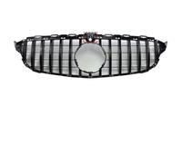 Facelift Para Benz C 14-2021 W205 Rejilla Parrilla Delantera Frontal | Grill C205 S205 C200 C260 C180 C250 C300 Coupe Para AMG Tuning GT Diamond Rejilla Parachoques(A 14-18 Black With Cam)