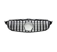Facelift Para Benz C W205 14-2021 Rejilla Parrilla Delantera Frontal | Grill C205 S205 C200 C260 C180 C250 C300 Coupe Tuning GT Diamond Rejilla Parachoques Delantero(A 14-18 Glossy Black)
