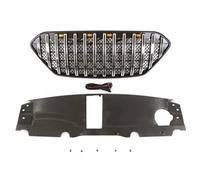 Facelift Para Hyundai Para IX35 Rejilla Parrilla Delantera Frontal | 2010 2011 2012 2013 Parrilla Con Cromada Negra Clara(Chrome)