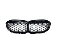 Facelift Para Serie 1 F40 116i Rejilla Parrilla Delantera Frontal | Para 120i 128ti Parrilla Delantera Coche Carreras Rejilla Deportiva Doble Listón Estilo Diamante(Diamond Black)