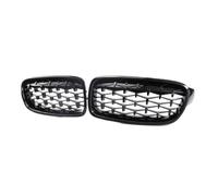 Facelift Para Serie 3 F30 F31 F35 Rejilla Parrilla Delantera Frontal | Para Parachoques Delantero Diamante Parrilla Riñón Doble Listón Carreras Deporte Accesorios Coche(All Black)
