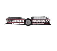Facelift Para VW Para Golf 6 MK6 Rejilla Parrilla Delantera Frontal | 2009-2013 Malla Nido Abeja Parachoques Delantero Coche Rejilla Radiador Parrilla Central Carreras(Red Line)