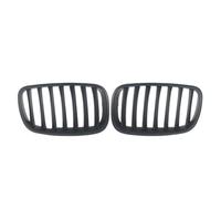 Facelift Para X5 E70 Para X6 E71 Rejilla Parrilla Delantera Frontal | 07-2014 Rejillas Superiores Delanteras Estilo Diamantes Cromados Parrilla Carreras Doble Línea Negra(Single-Matte Black)