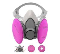 Facemoon Respiradores Mascarillas,Mascarilla Antipolvo,Cubierta Facial Contra El Polvo, Cubierta Facial Seguridad Adecuado Para Variedad de Situaciones de Trabajo,Con Gafas Protectoras