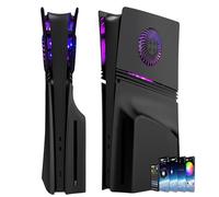 Faceplate DOBEWINGDELOU con RGB Luz y Filtrado Antipolvo Abrinas Cooled Iluminación LED 400+ Efectos Konsole Matanza DIY Decoración Kit Negro