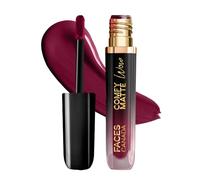 FACES CANADA Comfy Matte Wow - Lápiz labial líquido Plum Passion 04, 3.8 ml, aplicación One Swipe, altamente pigmentado, cómodo de llevar, se desliza suavemente, de larga duración, a prueba de