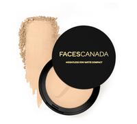FACES CANADA - Polvo compacto con acabado mate sin peso, natural, 9 g, aspecto mate no graso, equilibra la tez, oculta imperfecciones, mezcla polvo prensado sin esfuerzo para todo tipo de piel