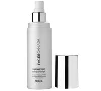 FACES CANADA Ultime Pro - Fijador de maquillaje, 100 ml, spray de ajuste de maquillaje de larga duración hidrata, calma y refresca la piel, enriquecido con ácido hialurónico y vitamina E, sin alcohol