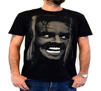 Faces Shining Jack Nicholson Water Colors Screen Print T-Shirt Man'S Fashion Cotton Black Clothes Unisex tee S