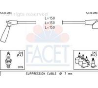 FACET 4.7007 Juego de cables de encendido Compatible con CHEVROLET MATIZ M200, M250, DAEWOO Matiz Hatchback M100, M150