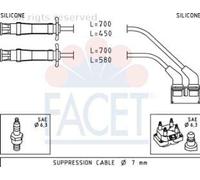 FACET 4.9446 Juego de cables de encendido Compatible con RENAULT MEGANE I BA0/1 MEGANE I Cabriolet EA0/1 MEGANE I Classic LA0/1 MEGANE Scenic JA0/1 MEGANE I Coach DA0/1