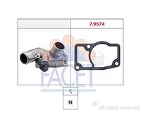 FACET 7.8347 Termostato refrigerante 92°C Compatible con OPEL Astra G CC T98 Astra G Caravan T98 Zafira A Monovolumen T98 Astra G Sedán T98 Astra G Furgoneta F70