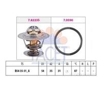 FACET 7.8432 Termostato refrigerante con junta 87°C Compatible con VW Golf IV Hatchback 1J1 Golf V Hatchback 1K1 TOURAN 1T1, 1T2 Polo IV Hatchback 9N, 9A Passat B6 Variant 3C5 Lupo/Lupo 3L 6X1, 6E1