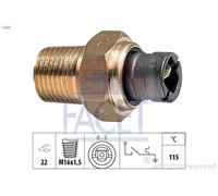 FACET Interruptor de temperatura, testigo de lÃquido refrigerante para FIAT: Panda, Punto, Seicento, Uno, Tipo, CoupÃ©, Fiorino, 124 (Ref: 7.4000)