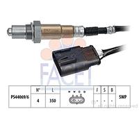 FACET Sonda lambda 10.8097 térmico Sonda plana Rosca engrasada 350 Compatible con FORD KA RU8, FIAT 500 312 PANDA 169 GRANDE PUNTO 199 PUNTO 199 500 C 312