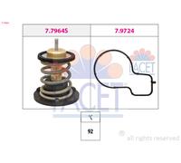 FACET Termostato Refrigerante 92°C Apto para Seat Ibiza V VW Polo Con Junta