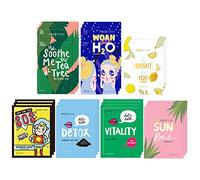 FaceTory Best of Seven Facial Masks Collection (21 Count) - Hydrate, Radiance Boost, Soothe, Revitalize, Nourish, Purify Skin - For All Skin Types, Variety Pack