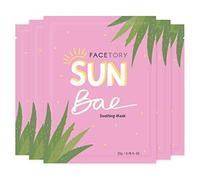 FaceTory Sun Bae Aloe Vera - Mascarilla calmante con aloe vera y aceite de semilla de jojoba, para todo tipo de pieles, calmante, refrescante, hidratante (5 unidades)